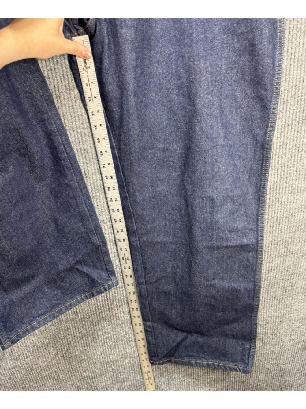 Dickies Straight Leg Jeans Mens 48x30 Blue Denim Regular Fit Fits Over Boots NWT - Picture 6 of 7